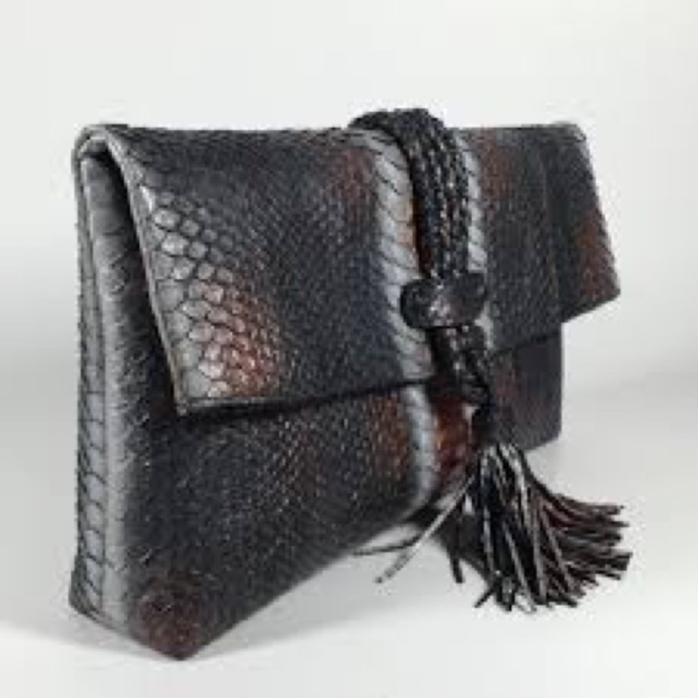 Genuine Python Skin Clutch